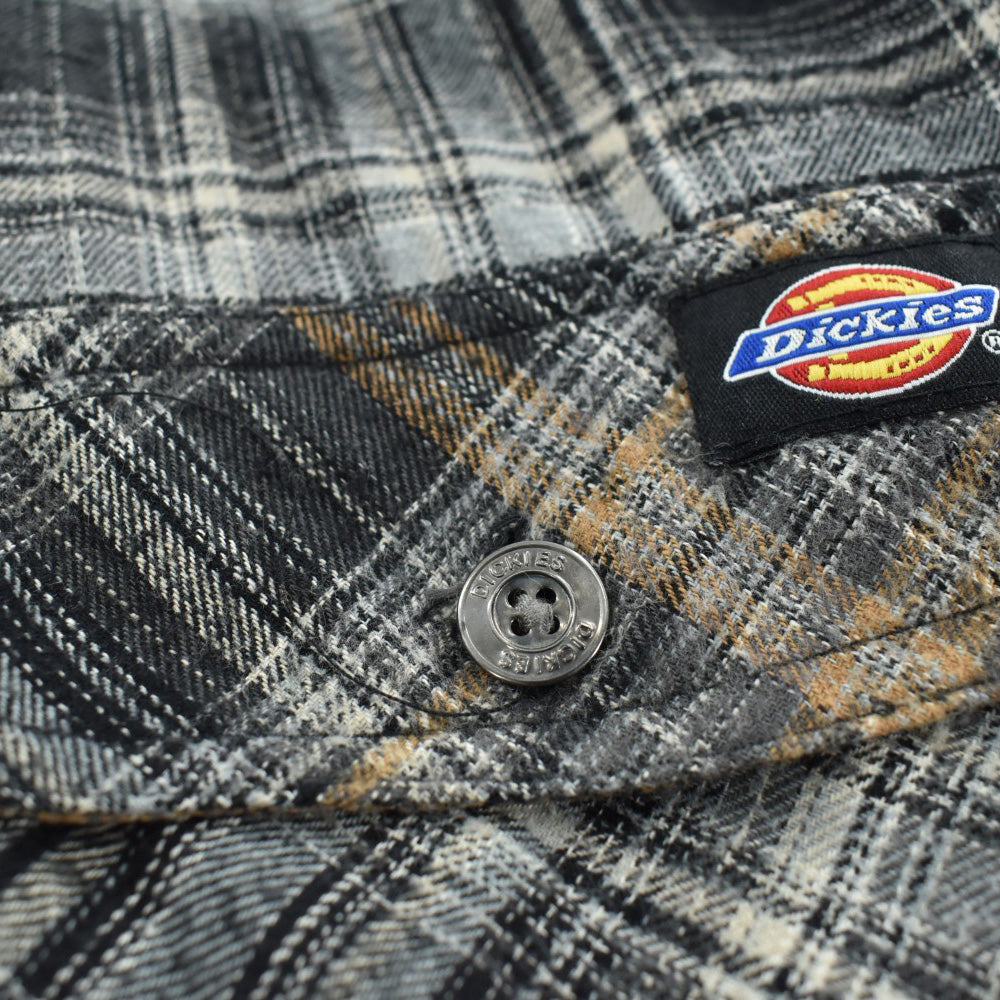 Y2K Dickies フード付き キルティングネルシャツ 黒 260306H