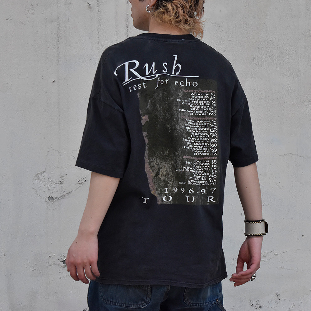 90's Rush “Test For Echo” 1996-97 Tour Tシャツ 240505H
