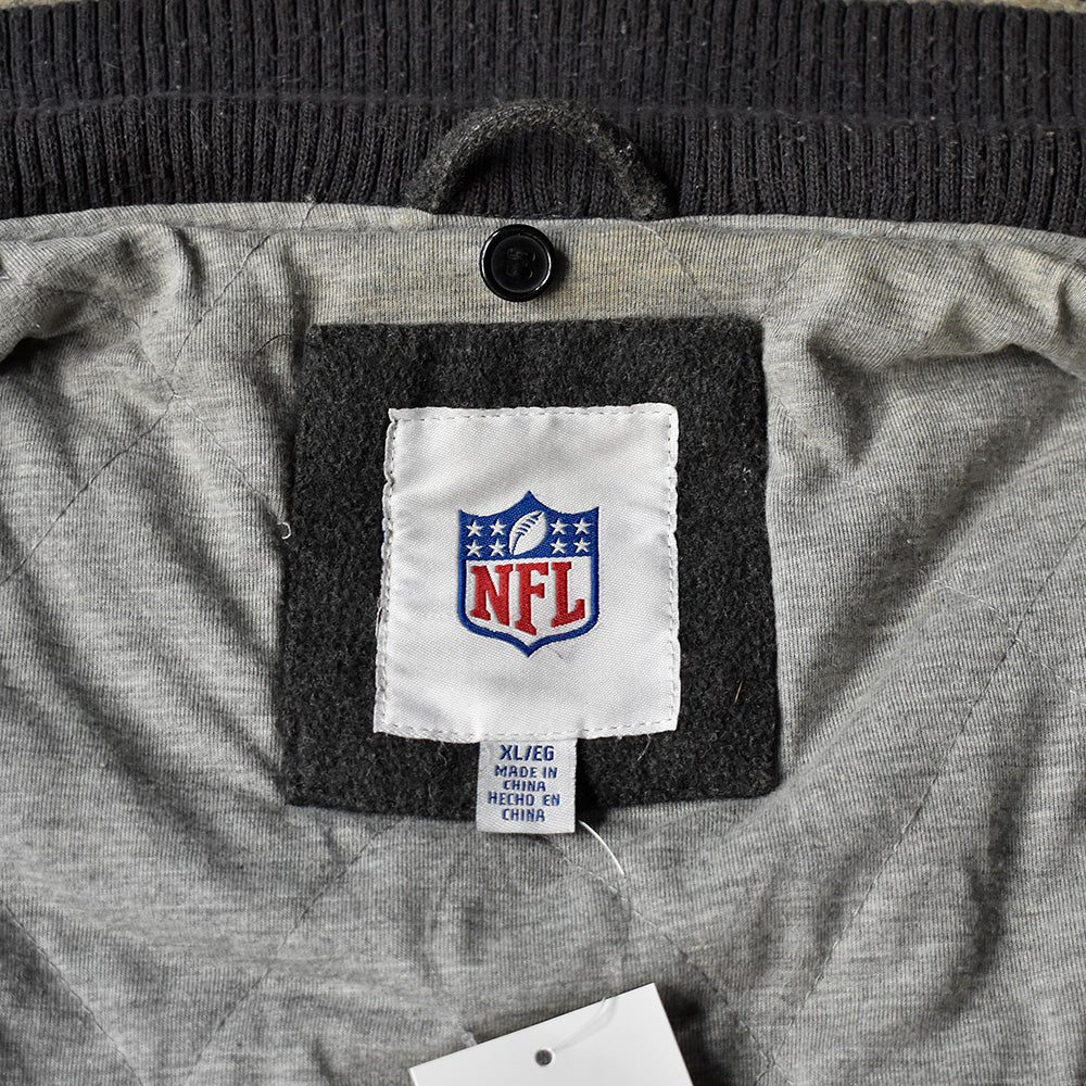 Y2K NFL “Las Vegas Raiders” フェイクレザー切り替え アワードジャケット 231209H
