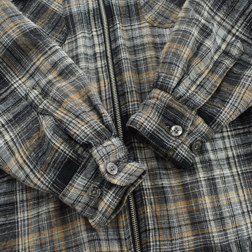 Y2K Dickies フード付き キルティングネルシャツ 黒 260306H