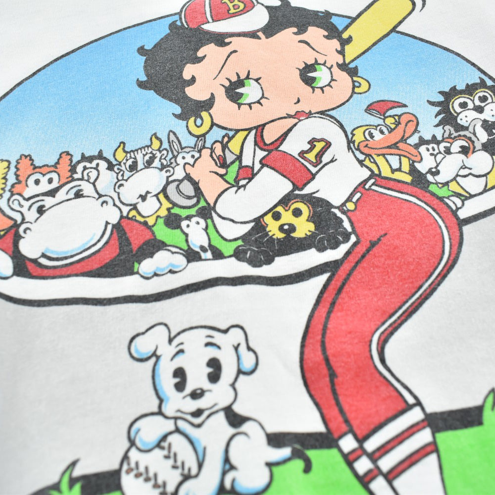 90's BETTY BOOP "The Babe" ベースボール キャラT USA製 260814H