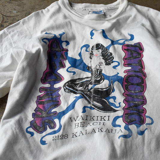 90's “Skin Deep Tattooing” Tattoo Tシャツ USA製 240912H