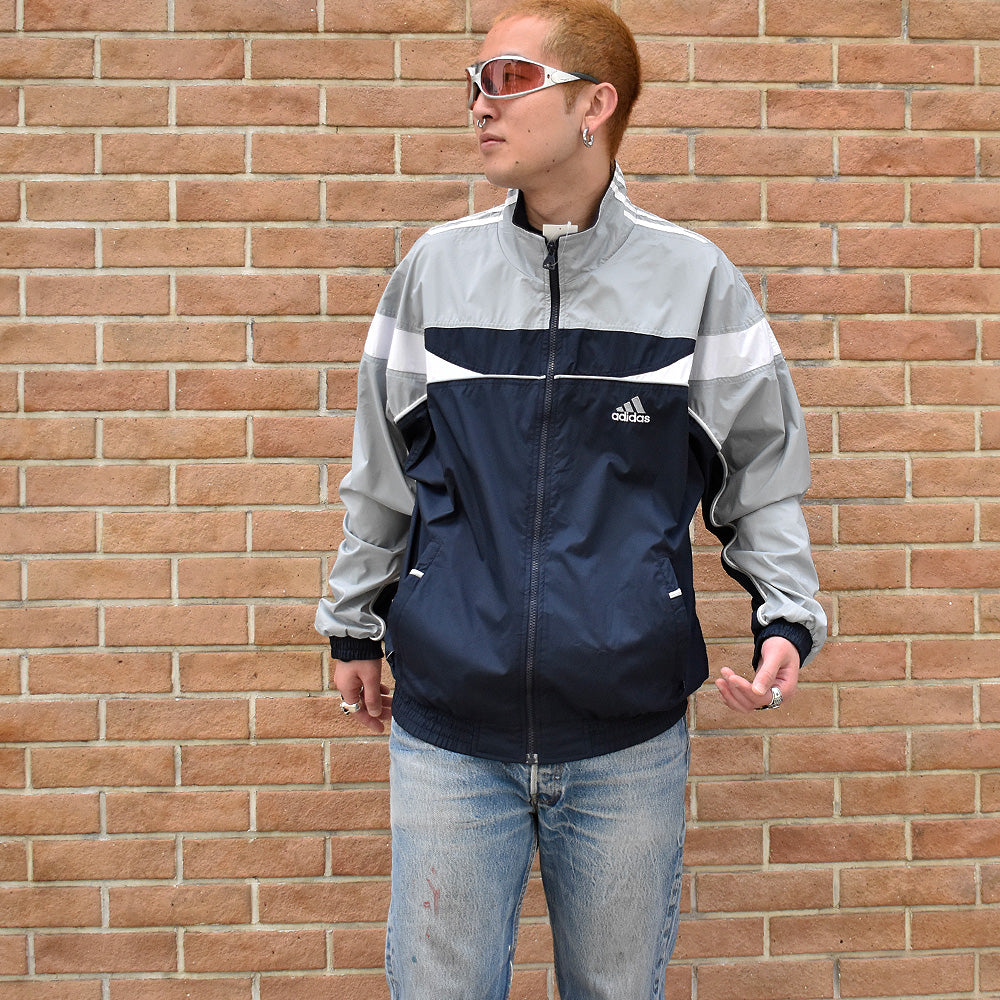 adidas フルジップ ナイロンジャケット 250414H