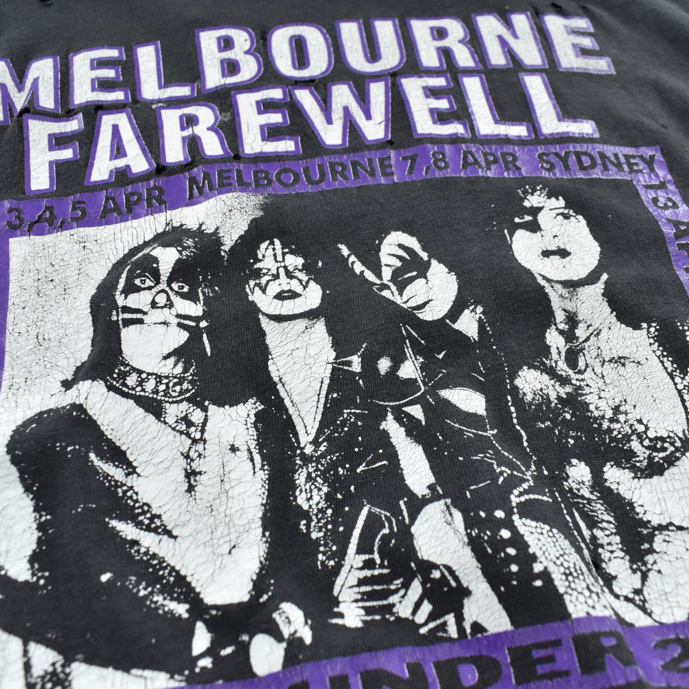 Y2K KISS “THE FAREWELL TOUR 1973–2001” BORO ロックTシャツ 260424H