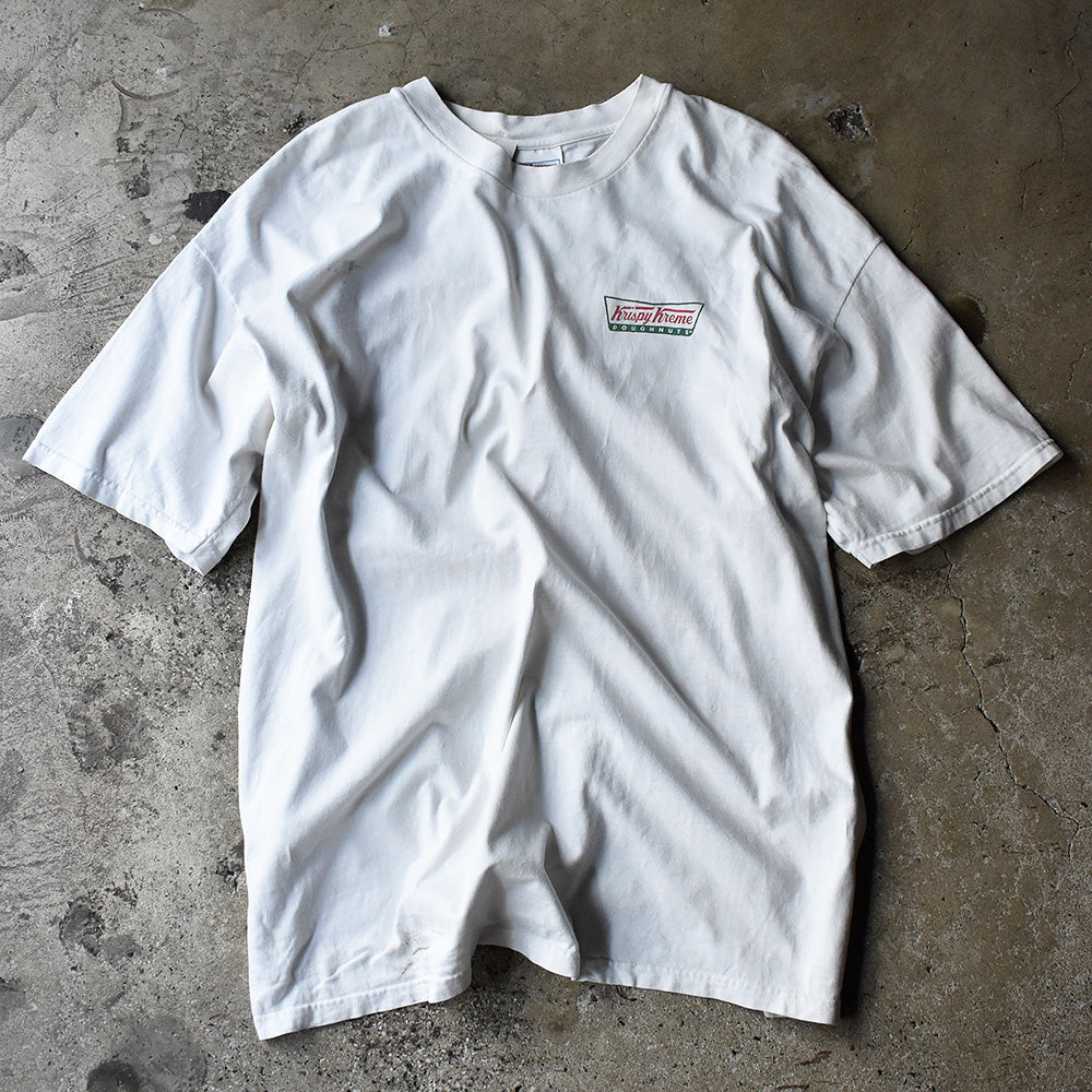90's～ “Krispy Kreme Doughnuts“ Tシャツ XXL size！ 240713H
