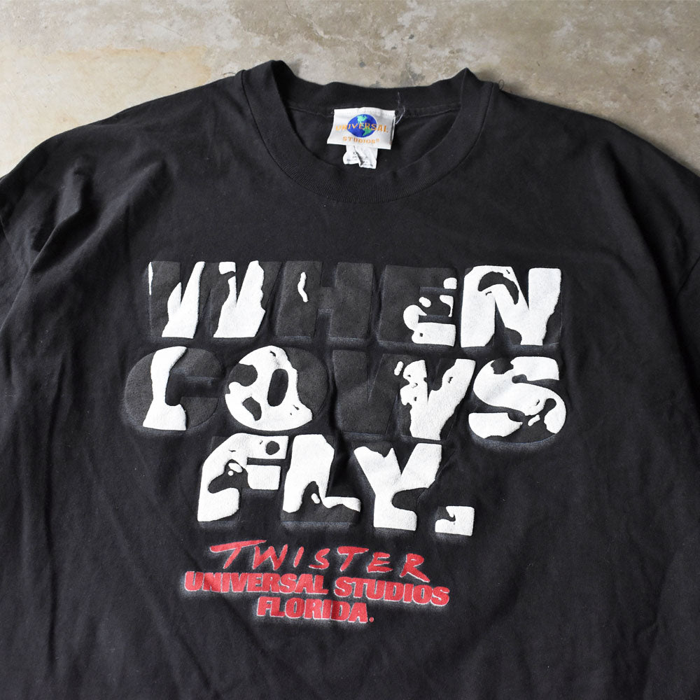 90’s UNIVERSAL STUDIOS FLORIDA “TWISTER” ムービー Tシャツ USA製 250923H