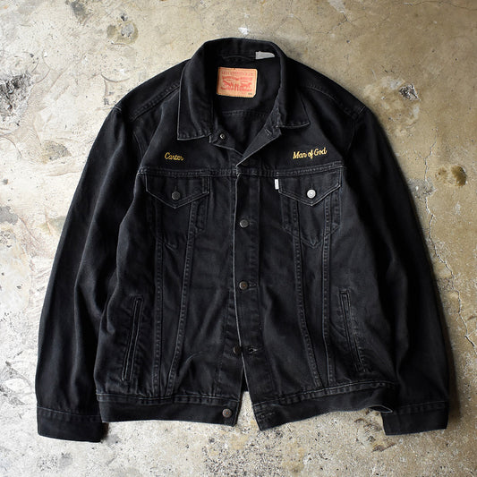 Levi's PC9-72335-0013 刺繍 ブラック！デニムジャケット big size-XXL 250622H