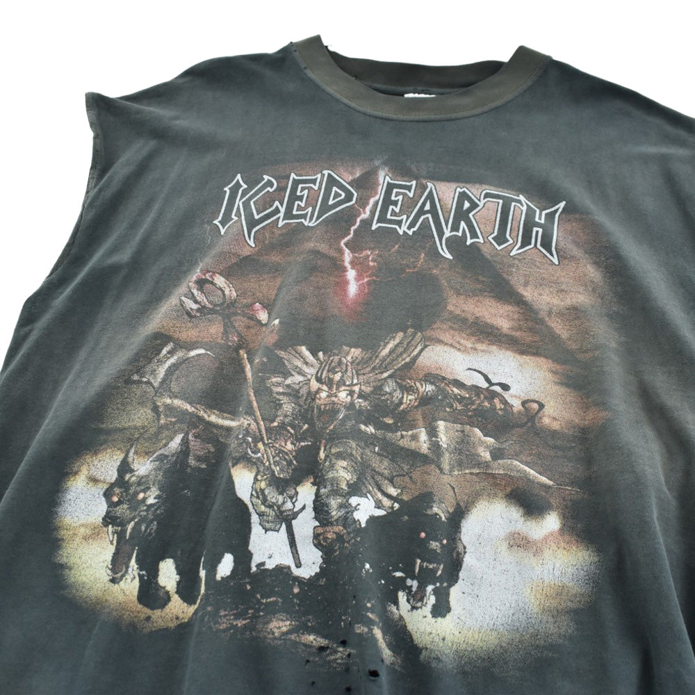 90's ICED EARTH "SOMETHING WICKED THIS WAY COMES" ノースリーブ メタル ロックT 260602H