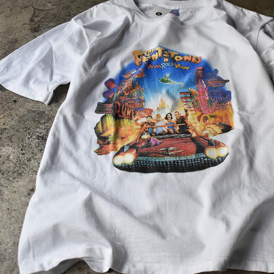 Y2K “The Flintstones in Viva Rock Vegas” movie Tシャツ 240123H