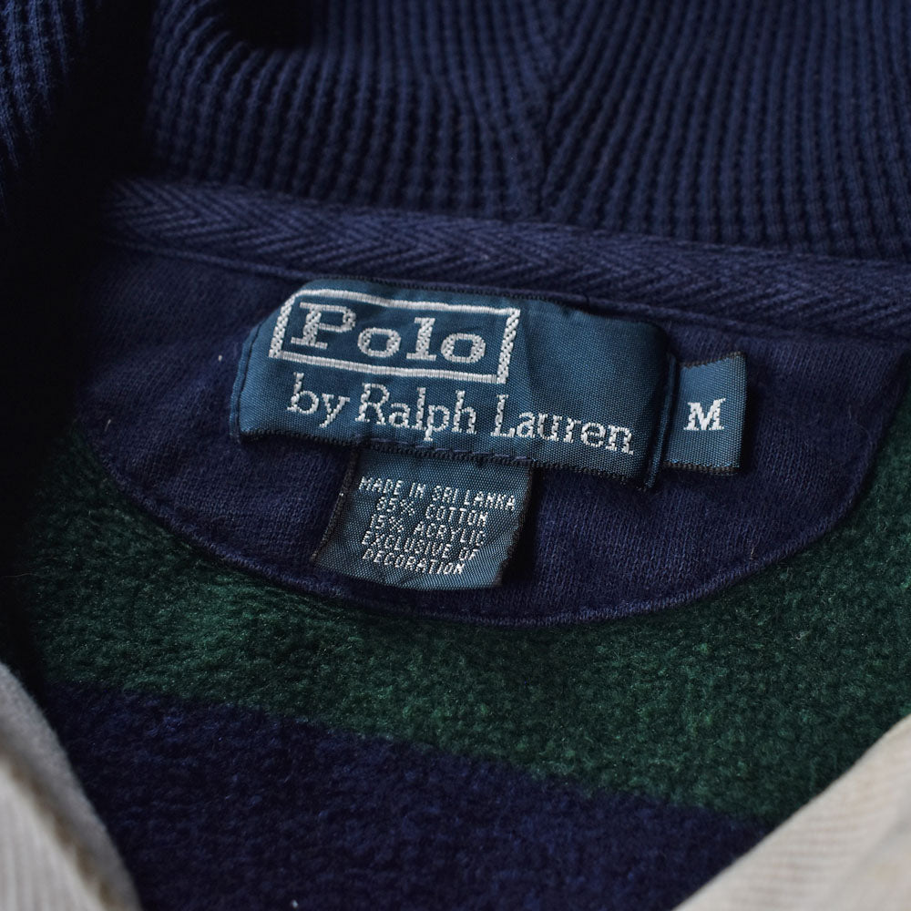 90's　Polo Ralph Lauren/ポロ ラルフ ローレン フード付き！ スウェット ラグビージャージ　230623