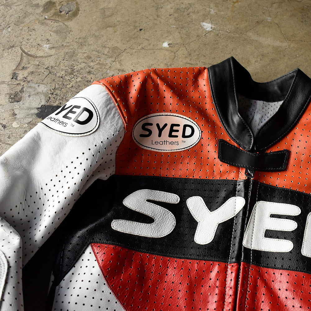80's SYED Leathers モーターサイクル レザージャケット 240311H