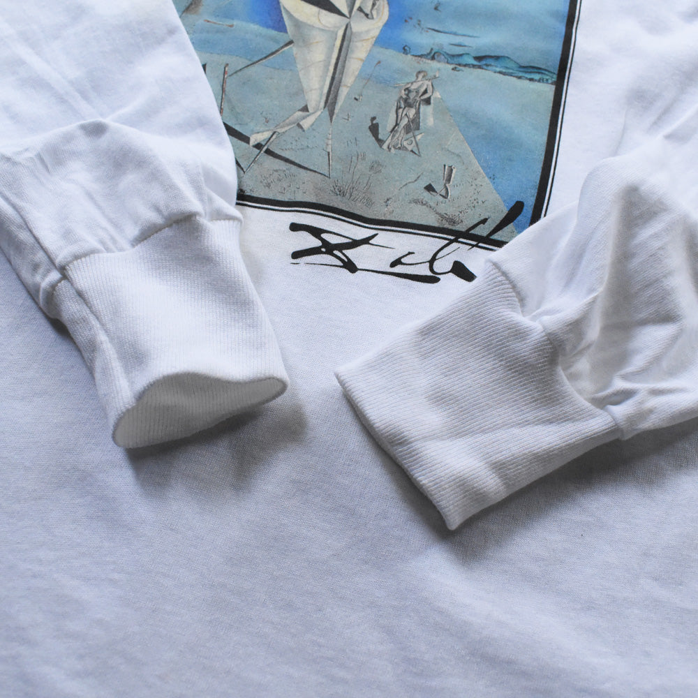 90’s デッドストック！ Salvador Dalí “Apparatus and Hand” 長袖 アート Tシャツ USA製 250607 (E)