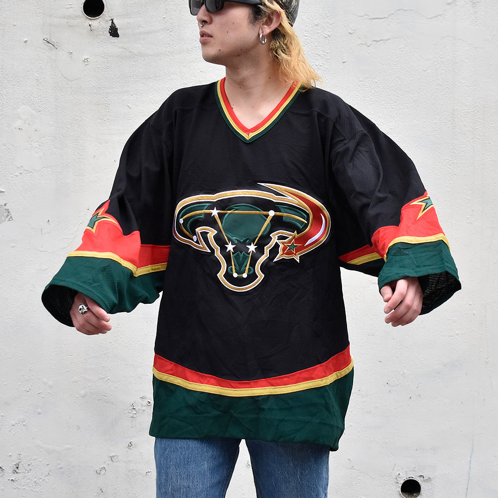 Y2K Reebok NHL “Dallas Stars” ホッケーシャツ 240320H