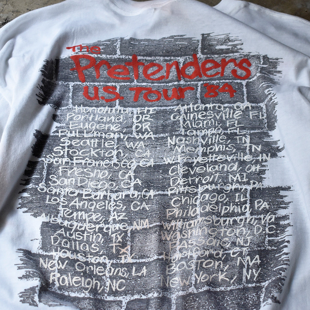 80's The Pretenders “U.S. Tour '84” ロングスリーブTシャツ 240605H