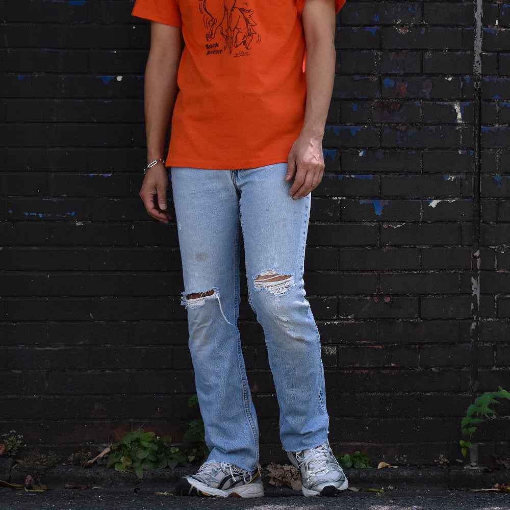 90's ダメージ！ Levi's 517 ブーツカット デニムパンツ USA製 250815H