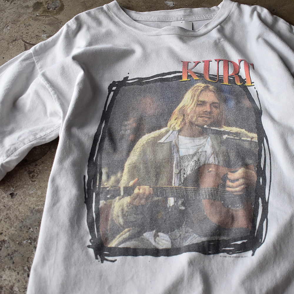 ニルヴァーナ カート・コバーン MTV Unplugged in New York 追悼フォト Tシャツ 1995年 ヴィンテージ