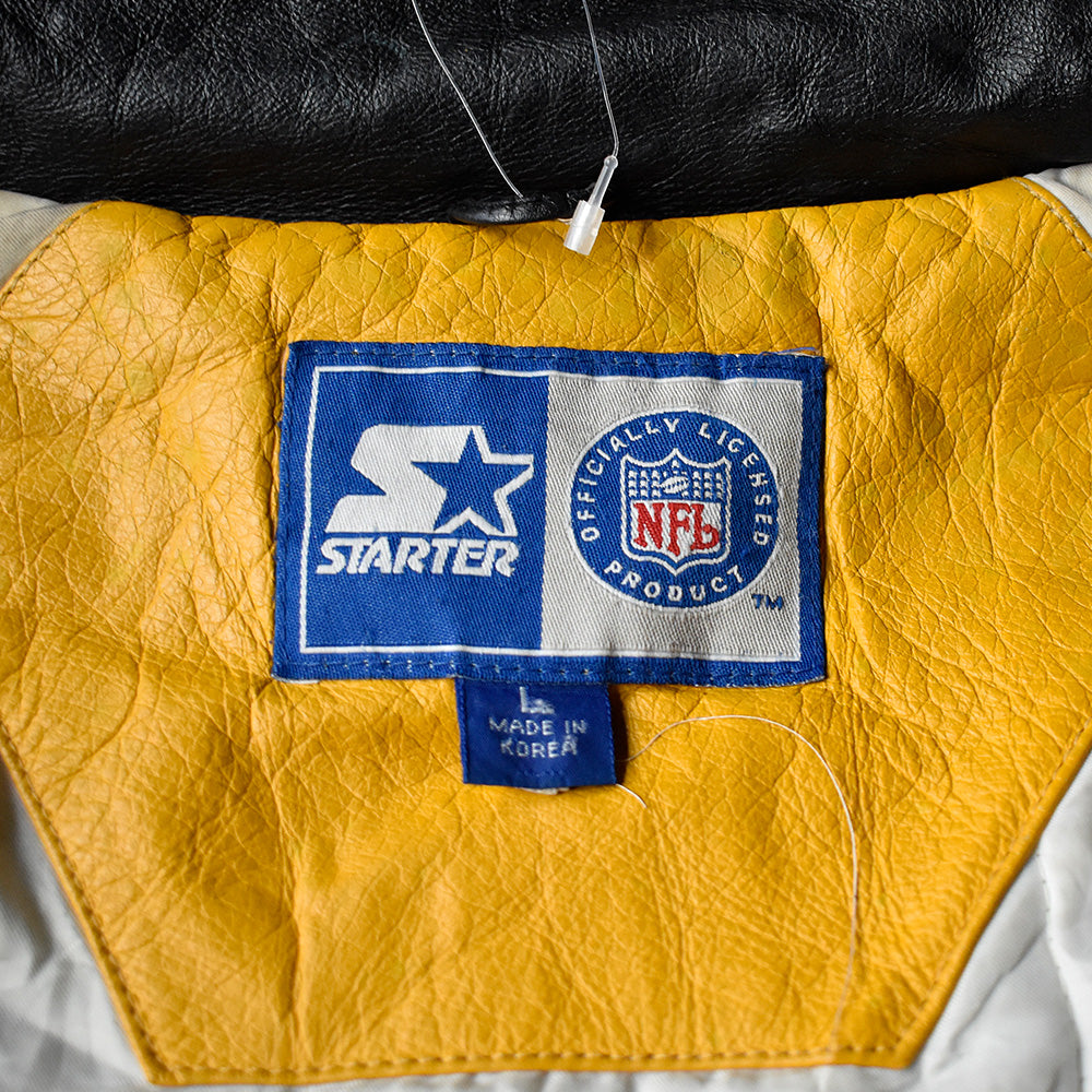 90's STARTER NFL “Pittsburgh Steelers” レザージャケット 240122H