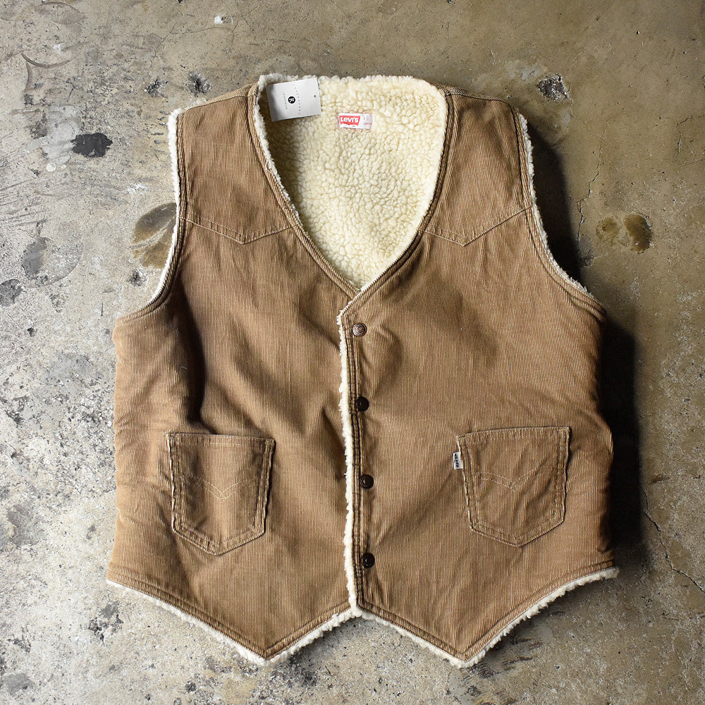 70's Levi's 60606 コーデュロイ ボアベスト USA製 231227H