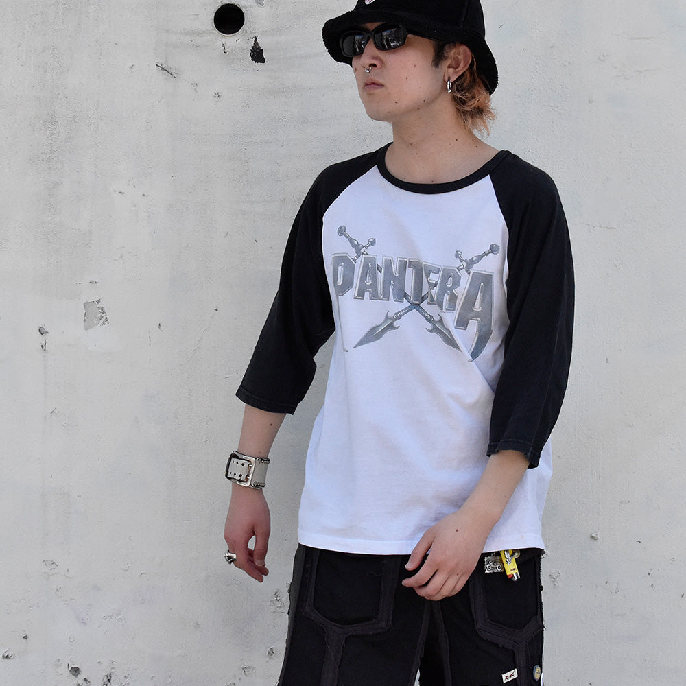 Y2K Pantera ラグランスリーブTシャツ 240420H