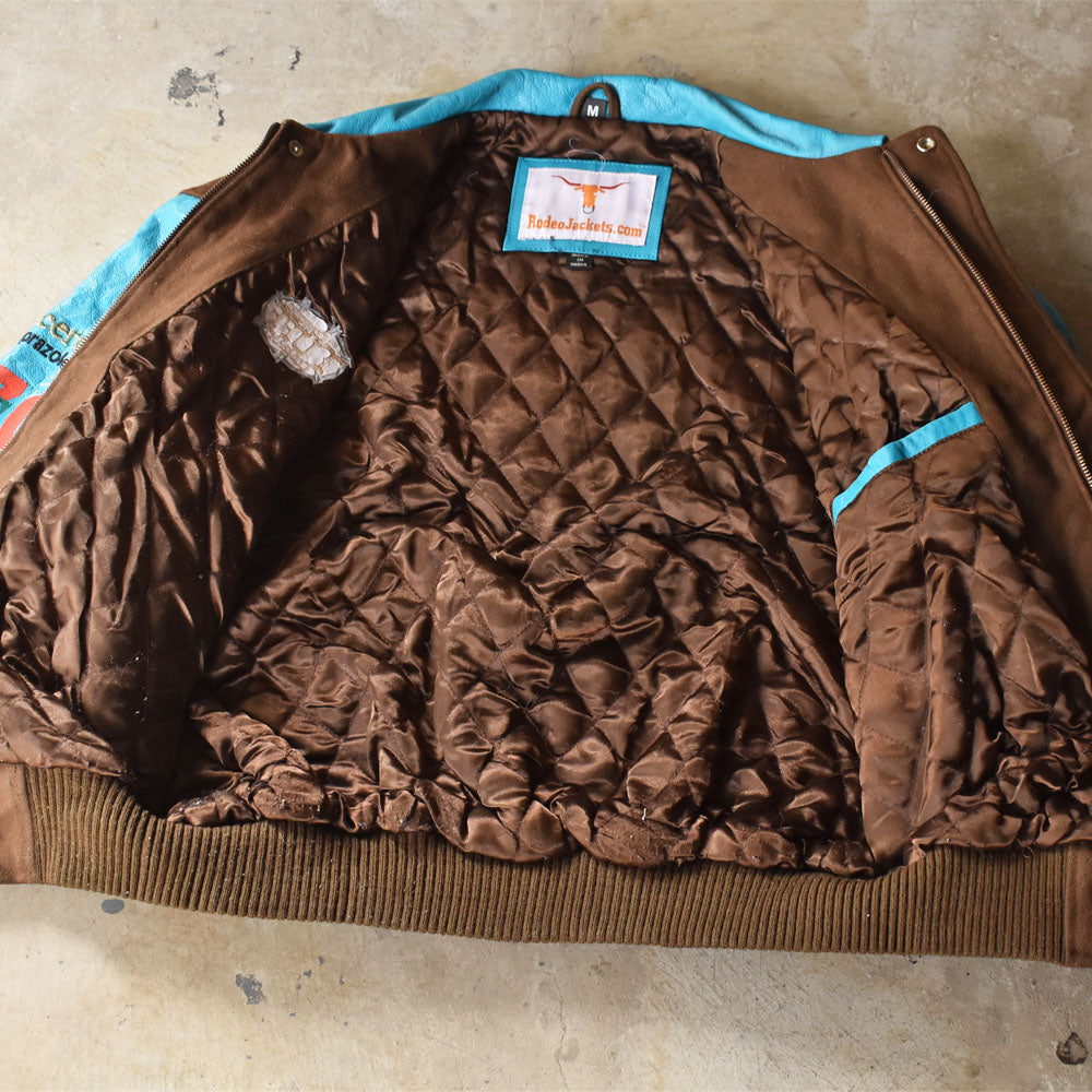 Rodeo Jacket.com ナイスカラー！ チョコミント配色 バーシティ アワードジャケット 240129