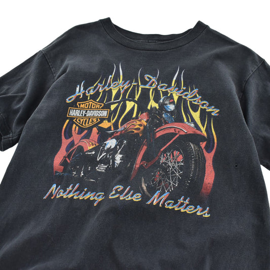 90's HARLEY-DAVIDSON "Nothing Else Matters" フレイム ハーレーT USA製 260821H
