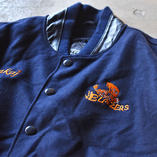 90’s OUTER BOUNDARY “BLAZERS” バーシティジャケット スタジャン USA製 240202H