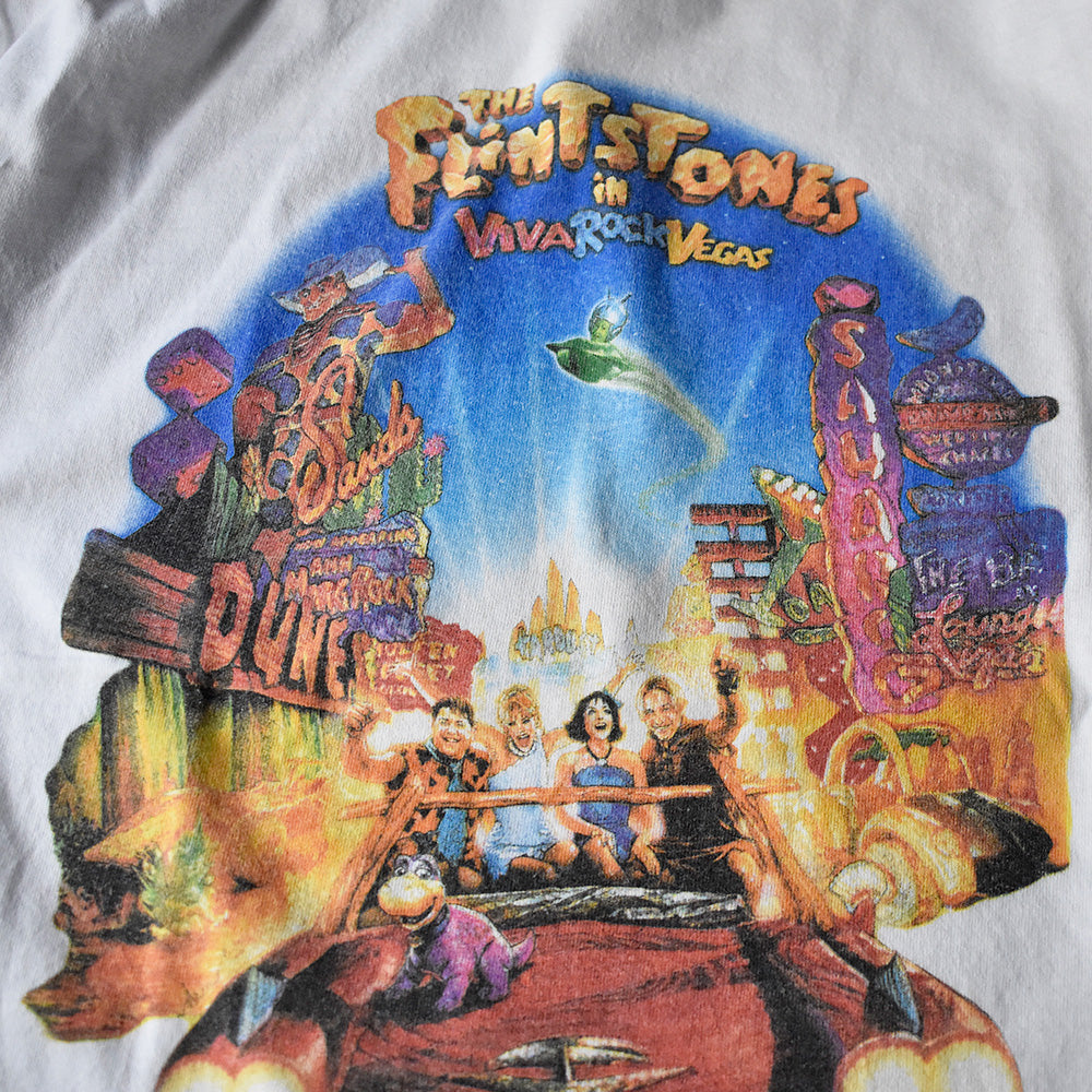 Y2K “The Flintstones in Viva Rock Vegas” movie Tシャツ 240123H