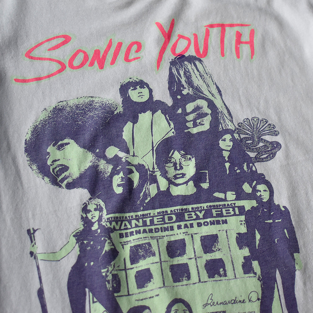 Y2K Sonic Youth “Wanted By The FBI” ロック Tシャツ