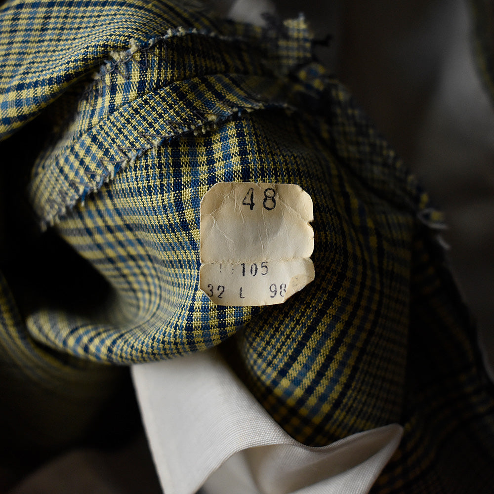 70's チェック柄 スラックスパンツ SCOVILLジップ 250619H