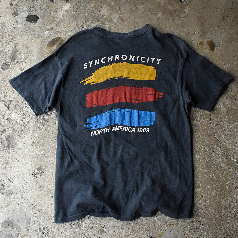 80's The Police “Synchronicity” North America 1983 Tour Tシャツ 250627H