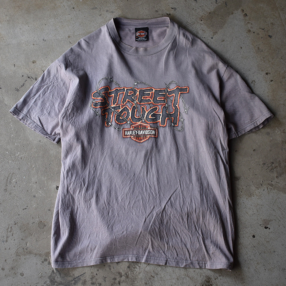 Y2K　Harley-Davidson/ハーレー・ダビッドソン “STREET TOUGH” Tシャツ　USA製　230425