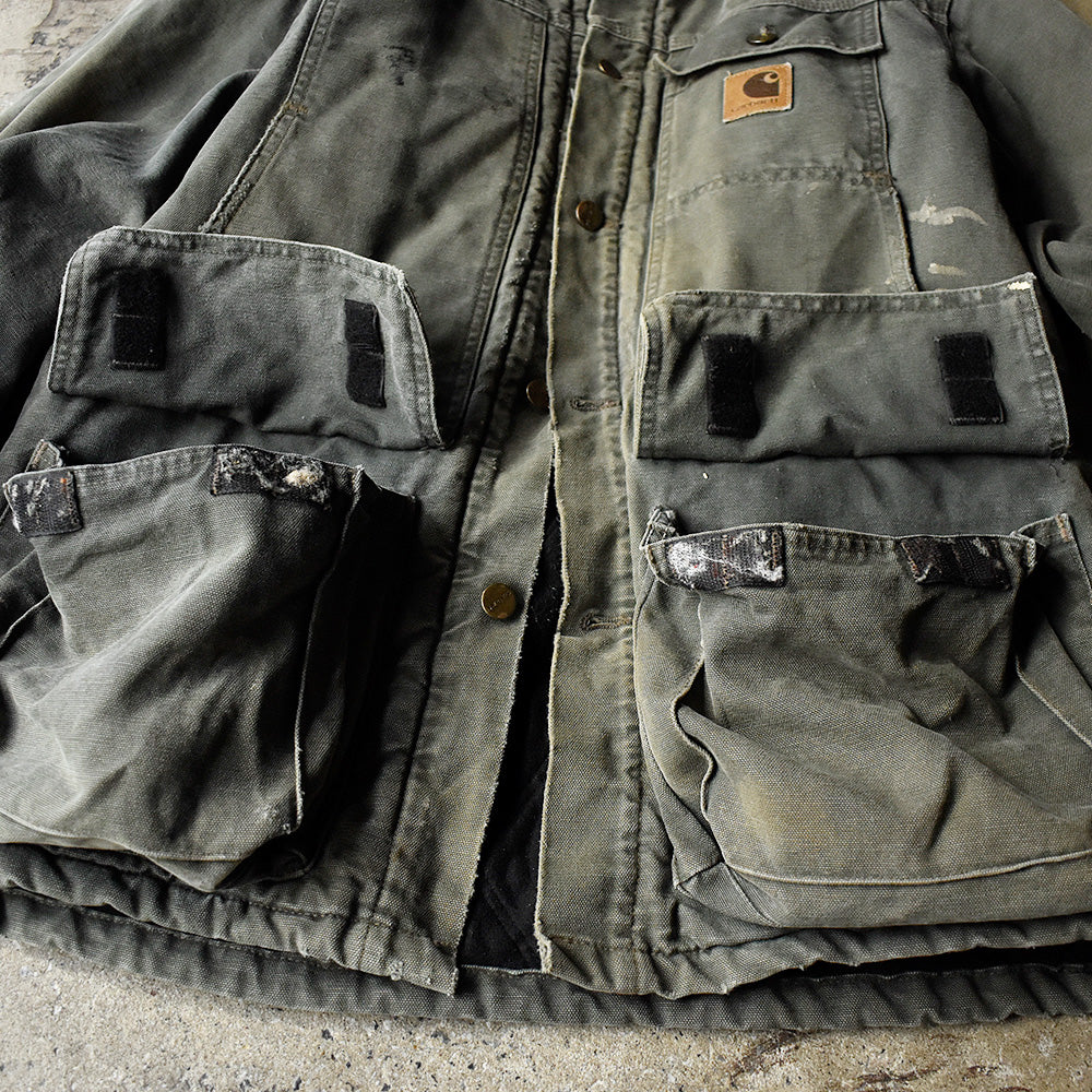 90’s ダメージ！ Carhartt ダックジャケット キルティングライナー USA製 231225H
