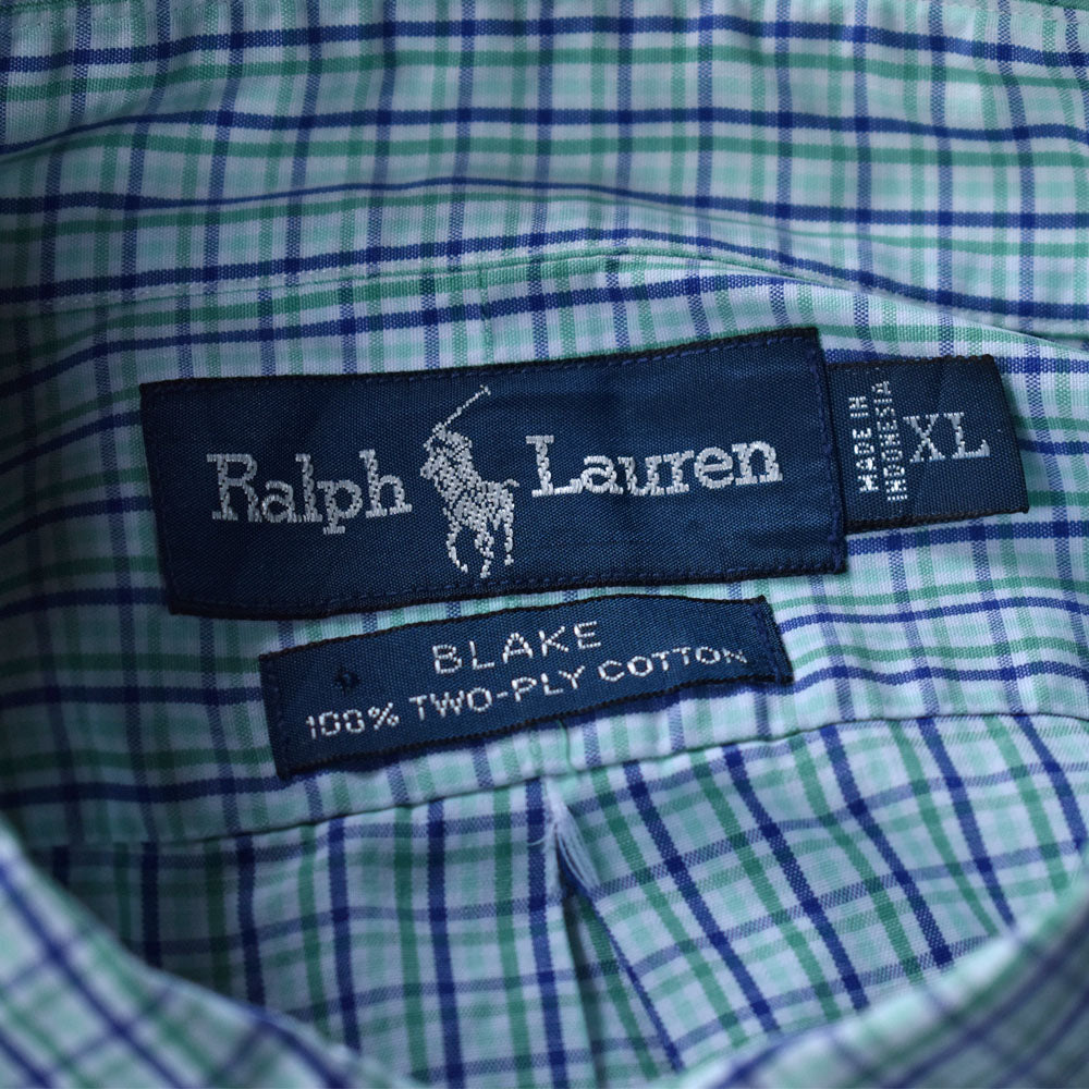 90's　Ralph Lauren/ラルフ ローレン “BLAKE” タータンチェック ボタンダウンシャツ　230615