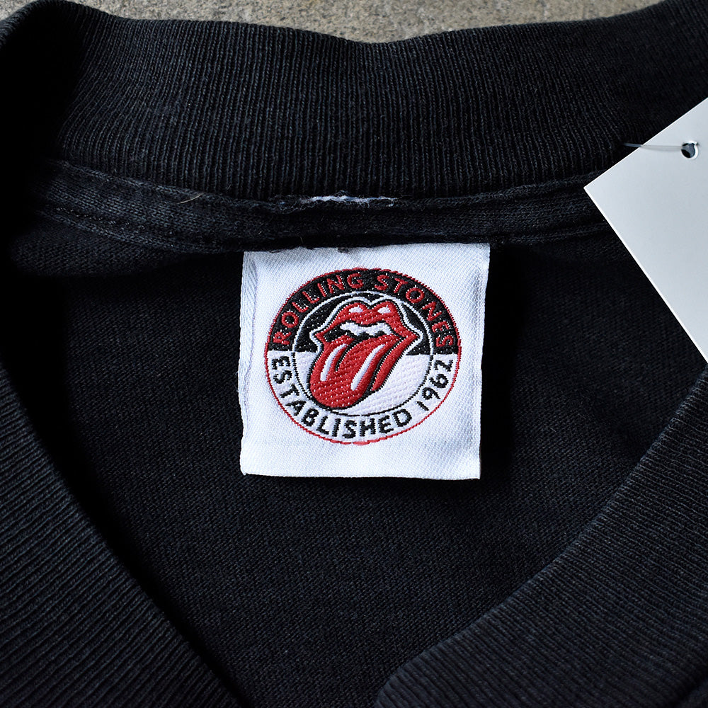 90's The Rolling Stones ユニオンジャックロゴ刺繡 ロングスリーブTシャツ 240606H