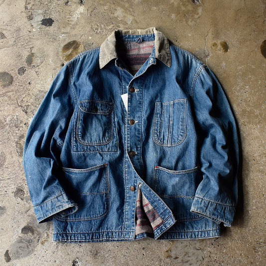 60's ヴィンテージ デニムカバーオール ブランケットライナー 250219H