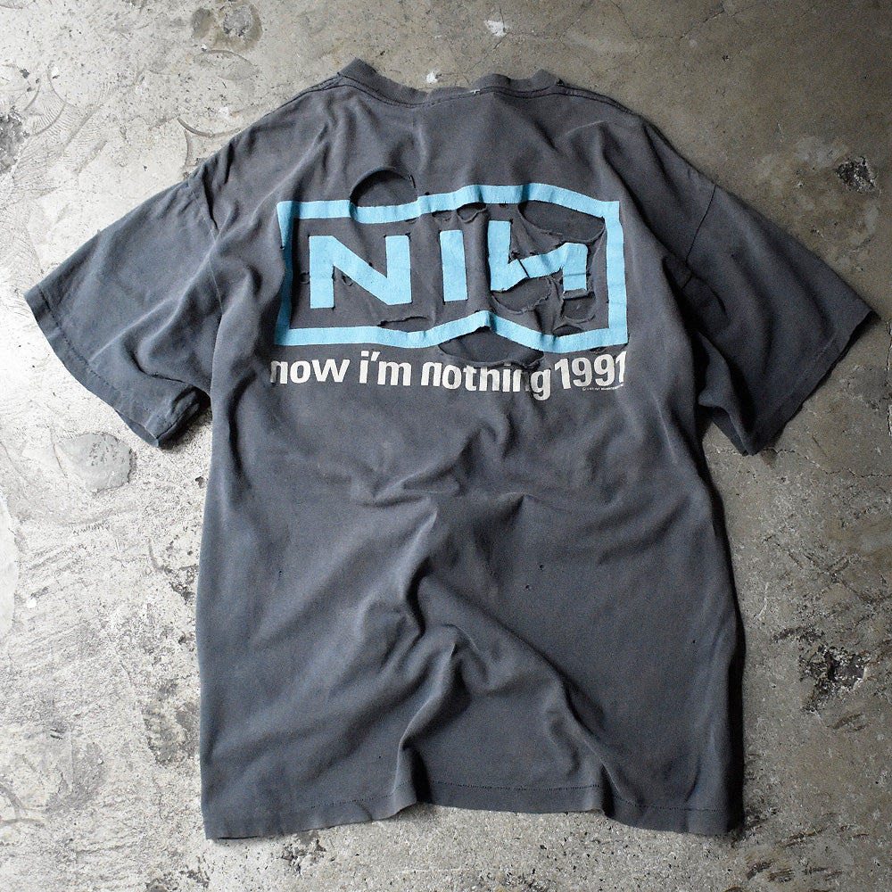 90's ダメージ！ Nine Inch Nails “now i'm nothing“ Tシャツ 240629H