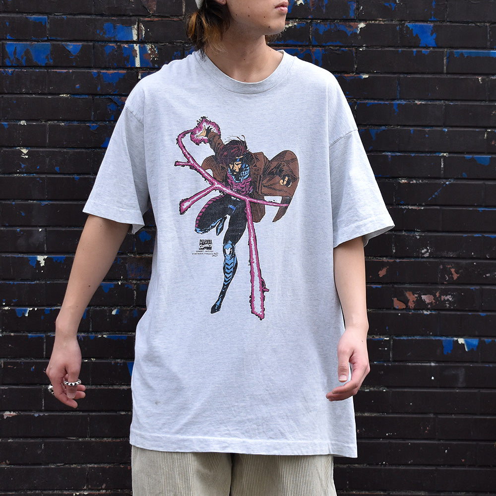 90's Marvel Comics  X-Men “Gambit” Tシャツ USA製 231202H