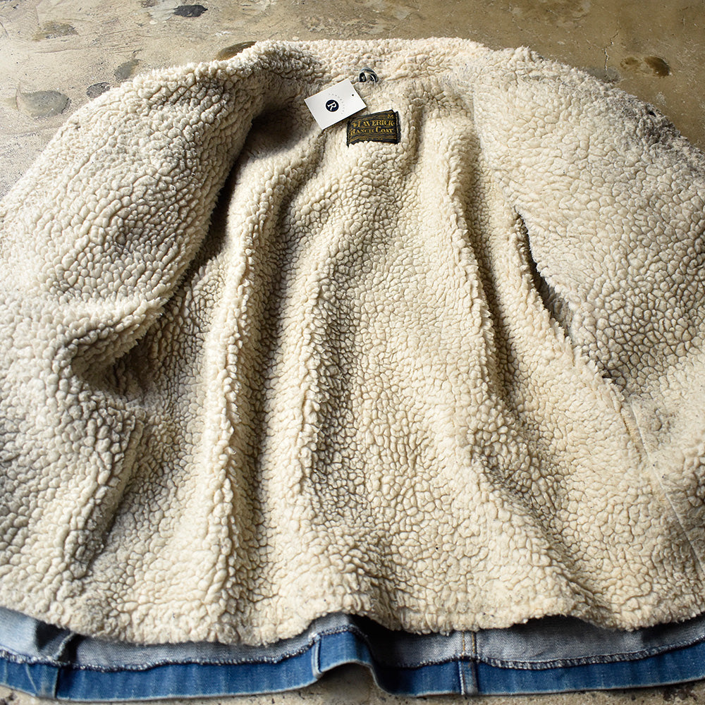 70's MAVERICK RANCH COAT デニム ボアジャケット USA製 241220H