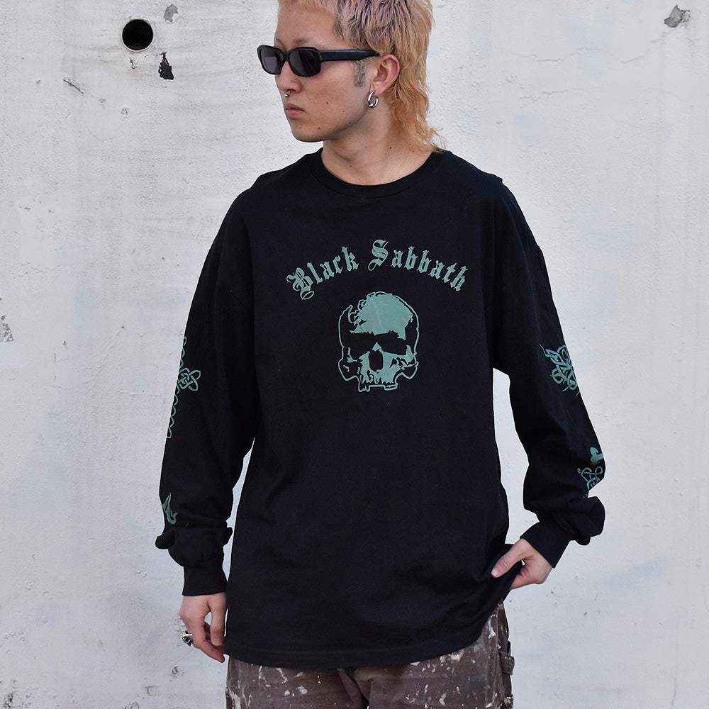 Y2K BLACK SABBATH “skull” ロングスリーブTシャツ 240113H