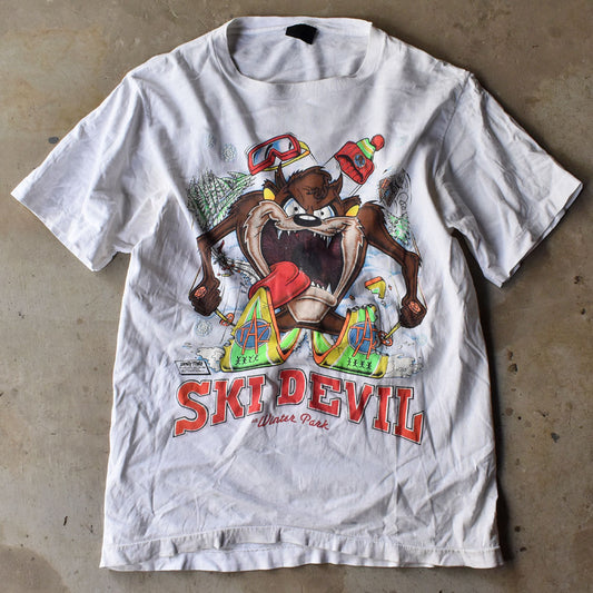 80’s Looney Tunes “SKI DEVIL” キャラ Tシャツ 240526