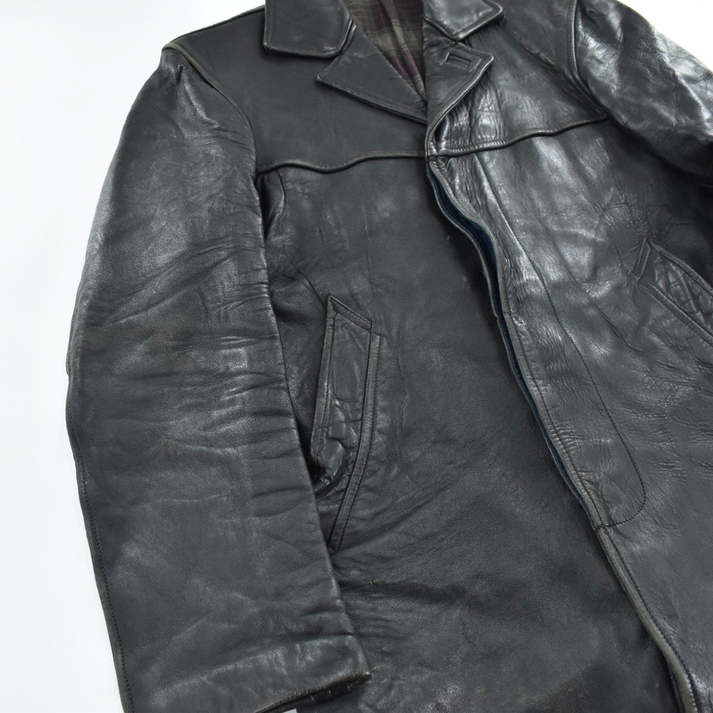 60's~ M.I.C フレンチレザー カーコート 260224H