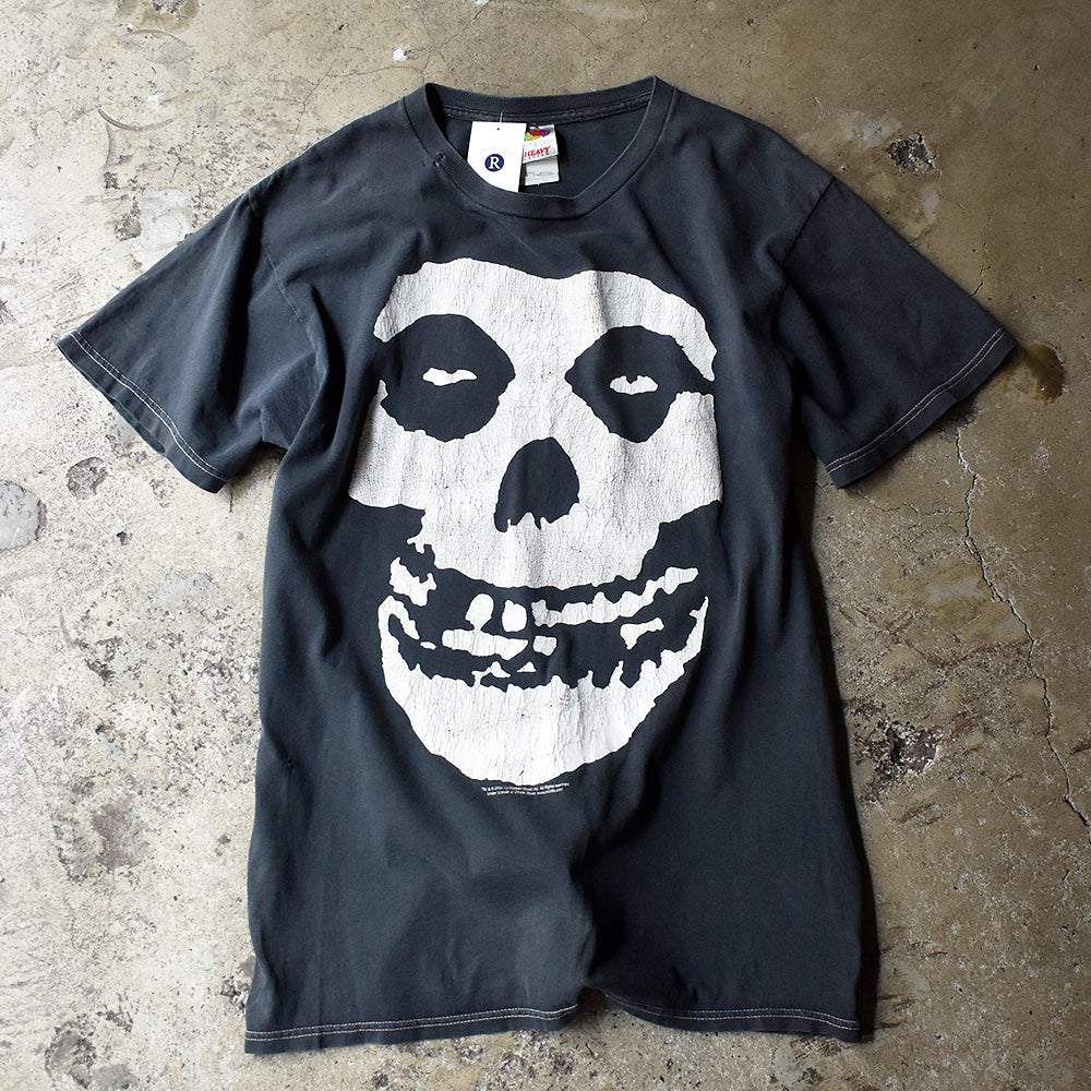 ミスフィッツ スカルプリント Tシャツ 2004年 フルーツオブザルーム 古着
