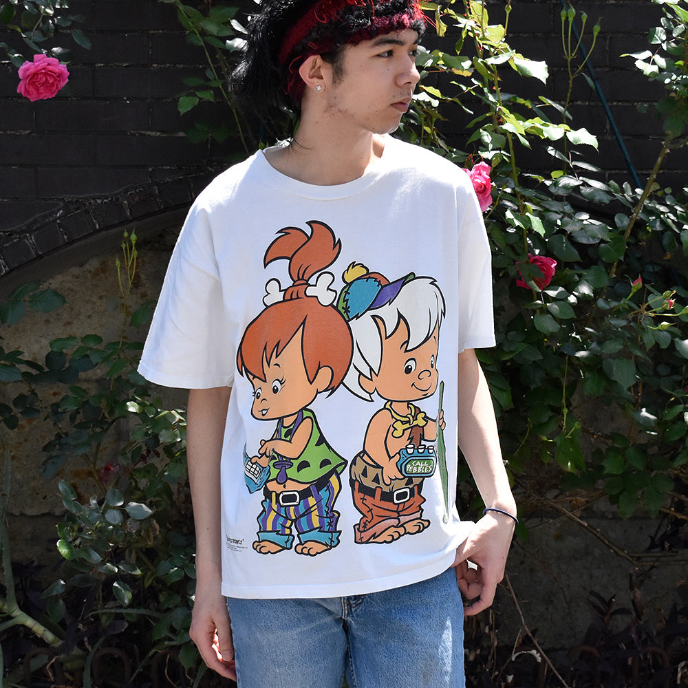 90’s The Flintstones “Bamm Bamm＆Pebbles” Tシャツ 250514H