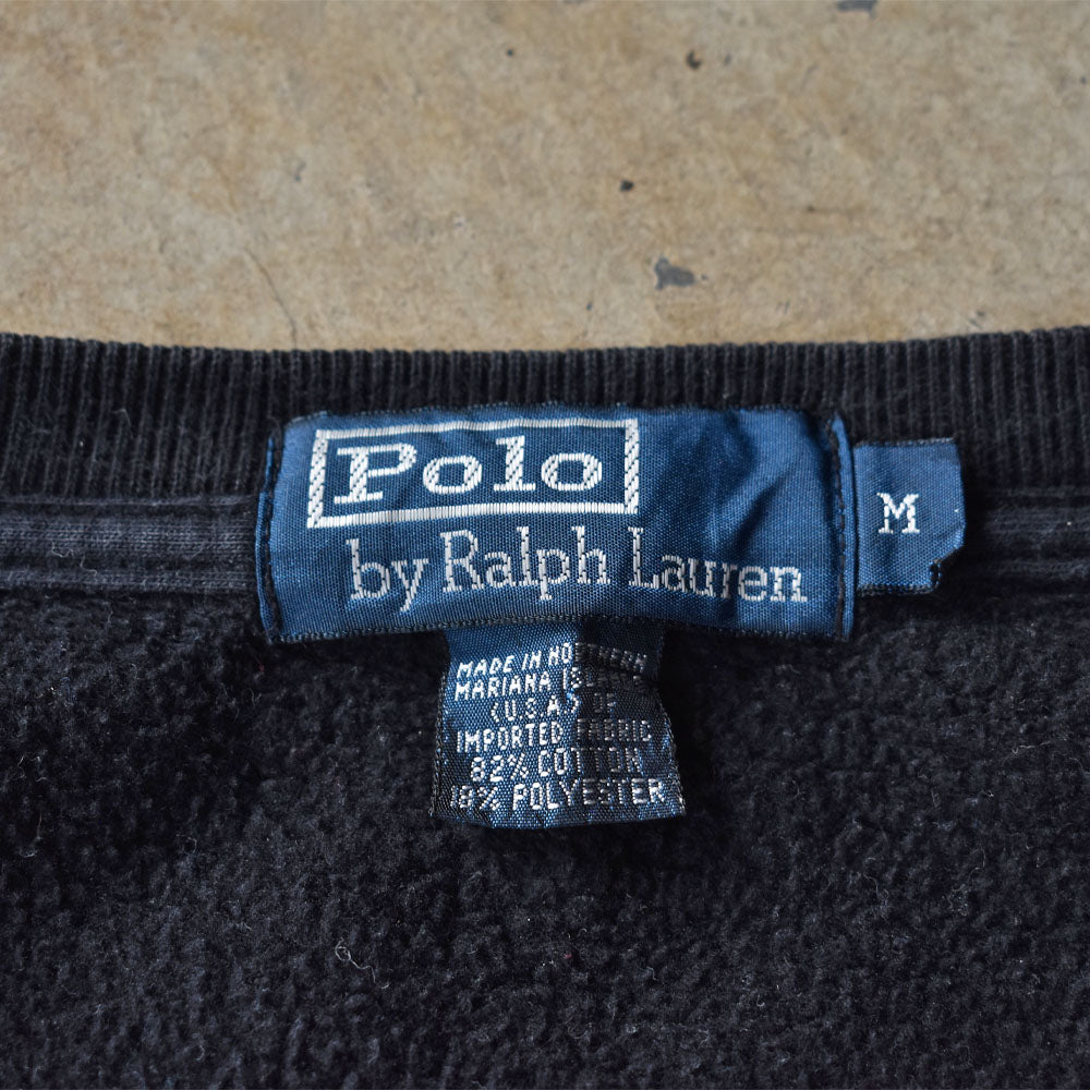Y2K　Polo Ralph Lauren/ポロ ラルフ ローレン ワンポイント BLK スウェット　230901