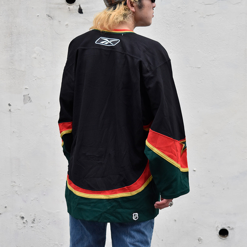 Y2K Reebok NHL “Dallas Stars” ホッケーシャツ 240320H