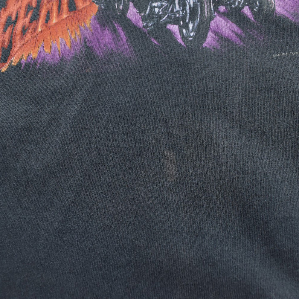 90's 3D EMBLEM "FEAR NO EVIL" ウィザード バイカーTシャツ USA製 260825H