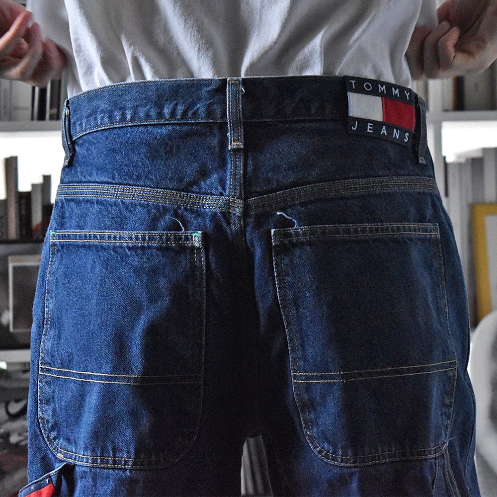 90’s TOMMY HILFIGER “TOMMY JEANS” ペインター デニムパンツ 240703