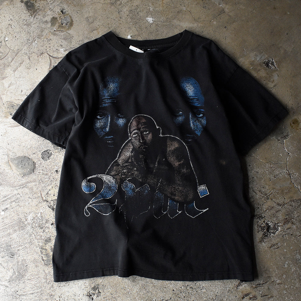 トゥーパック メモリアル 追悼フォト 両面プリント ラップTシャツ 90年代〜 ヴィンテージ