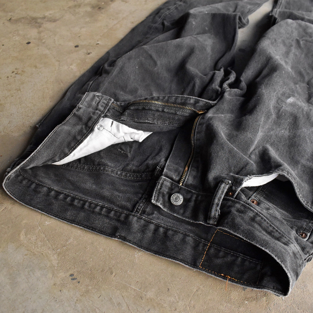 Levi's 550 リラックスフィット ブラックデニムパンツ 240519