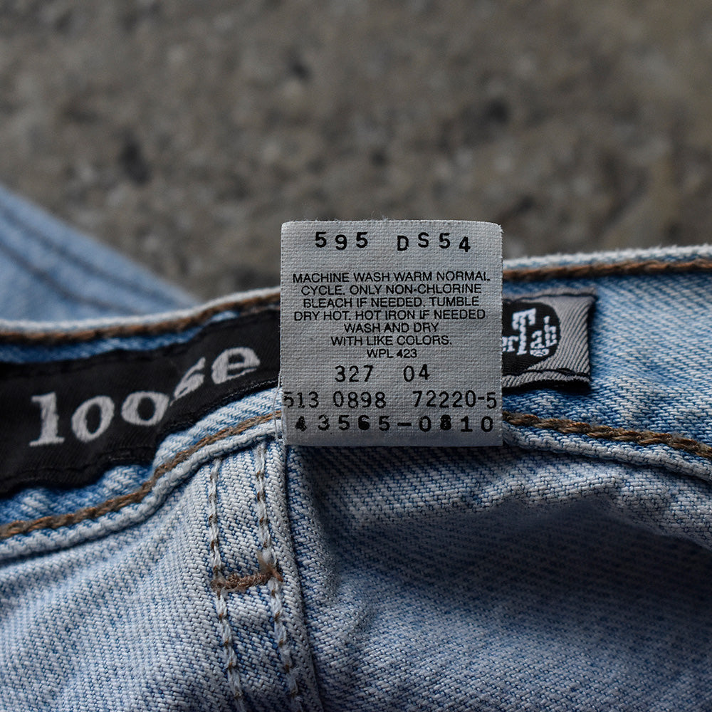 90's Levi's “Silver Tab” デニム バギーパンツ アイスブルー USA製 240504H